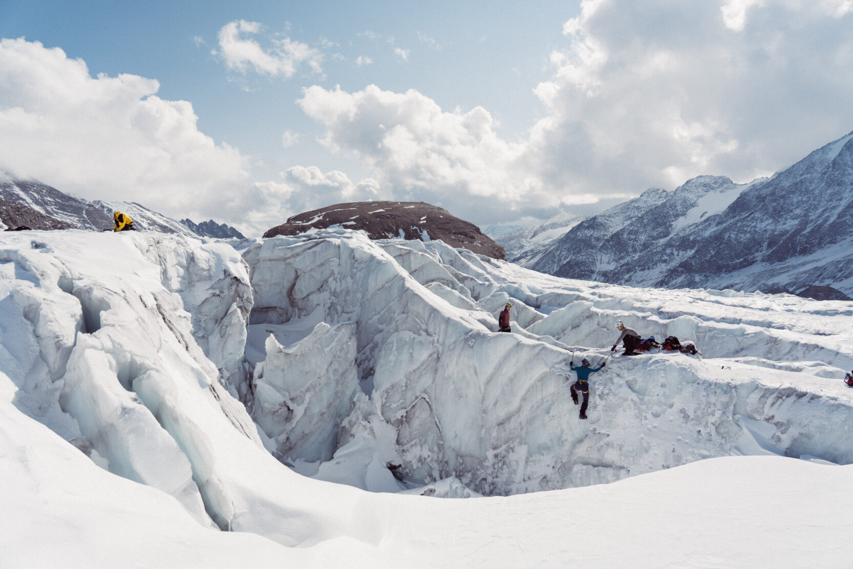 Z turisty horolezcem: Poprvé na ledovci